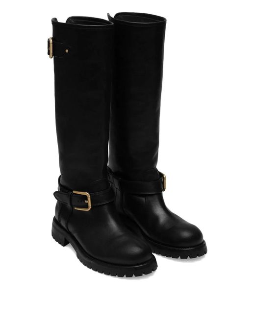 Dolce & Gabbana Black Dolce & Gabbana Leather Flat Shoes