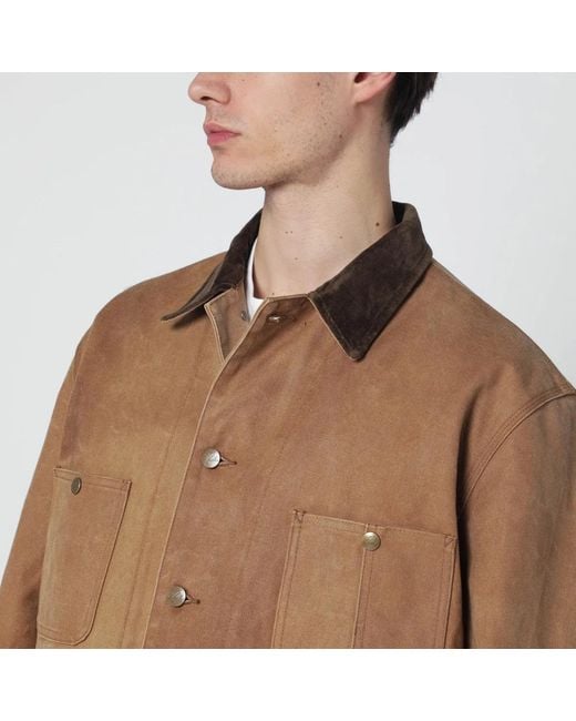 Needles Brown Cotton Jacket for men