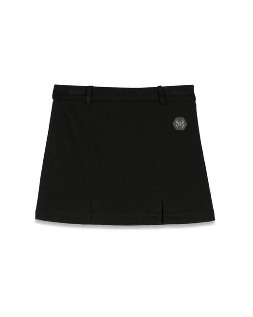 Philipp Plein Black Short Skirt