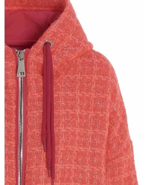 Khrisjoy Red 'Chris Windbreaker Tweed' Jacket