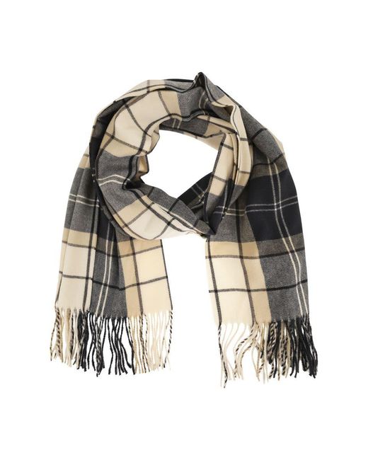 Barbour Black Stanway Tartan Scarf