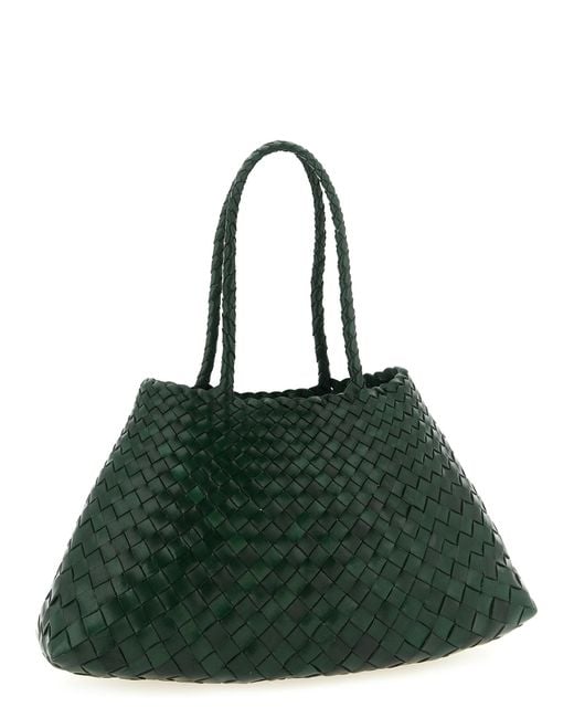 Dragon Diffusion Green 'Santa Croce Big' Shoulder Bag