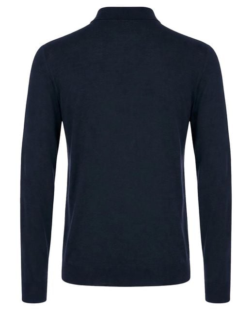 Drumohr Blue Polo for men