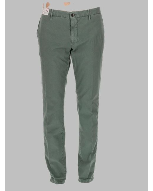 Incotex Green Jeans Con Patch Logo for men