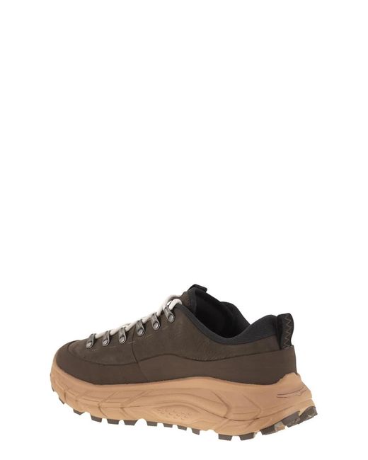 Hoka One One Brown Leather Sneaker