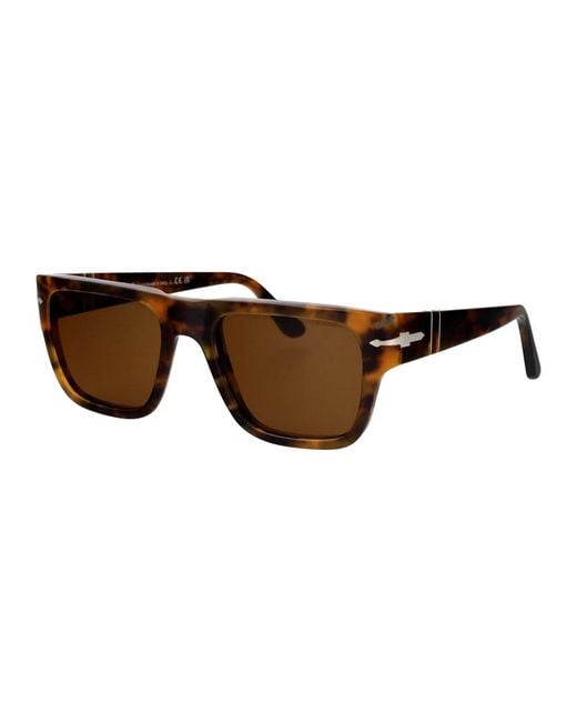 Persol Brown Havana Acetate Sunglasses
