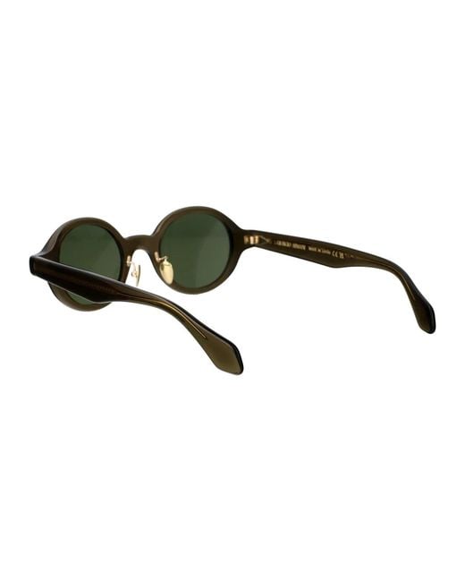 Giorgio Armani Green Transparent Acetate Sunglasses