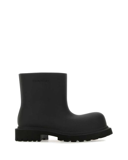 Balenciaga Black Eva Steroid Ankle Boots