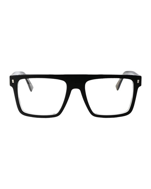 DSquared² Black Crystal Acetate Glasses for men
