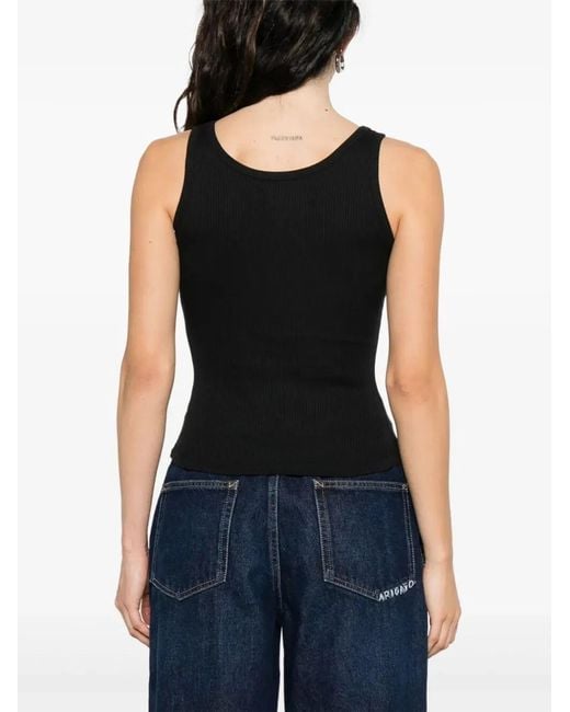 Amiri Black "Ma Embroidery" Tank Top