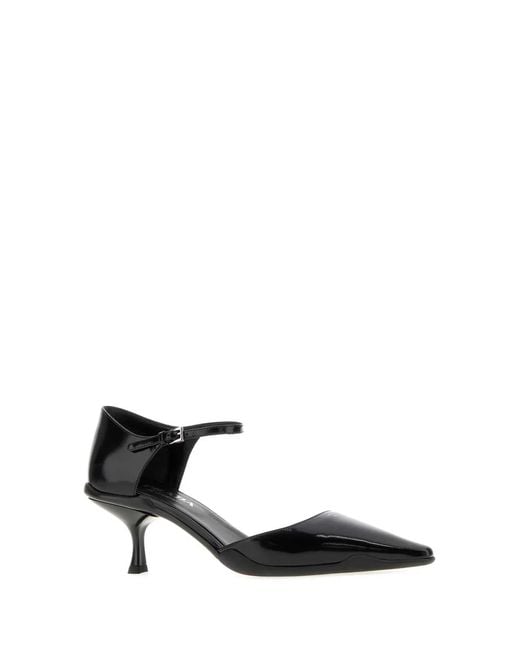 Prada Black Leather Pumps