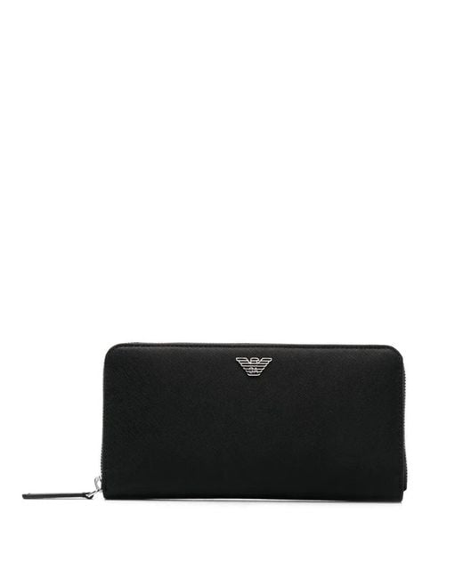 Emporio Armani Black Classic Continental Wallet for men