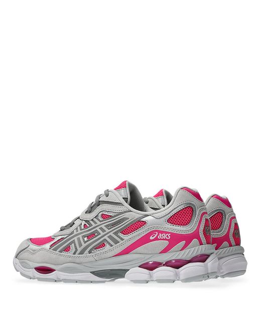 Asics Pink Gel-Nyc Mesh And Suede Sneakers