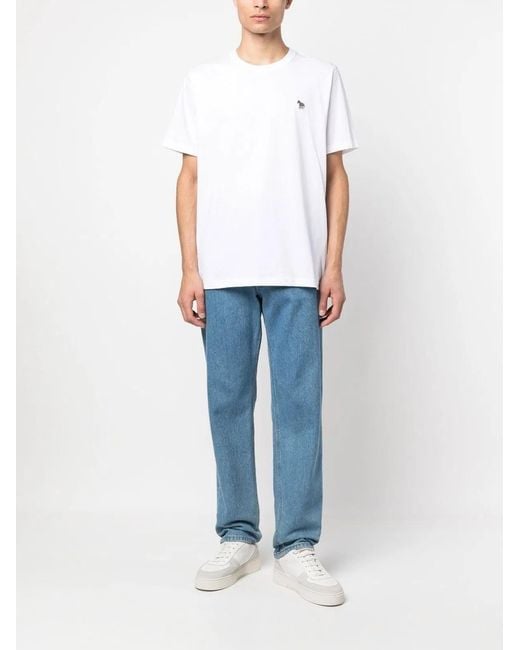 Paul Smith White Ps Paul Smith Regular Fit Tshirt for men