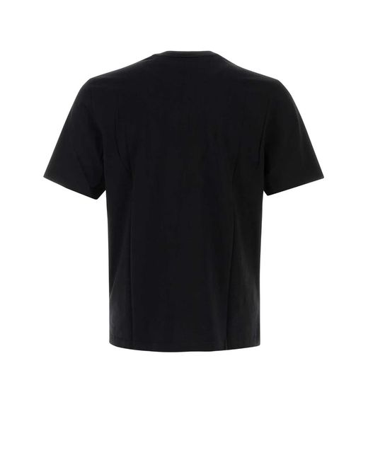 Maison Kitsuné Black Maison Kitsuné Fox Head Cotton T-Shirt for men