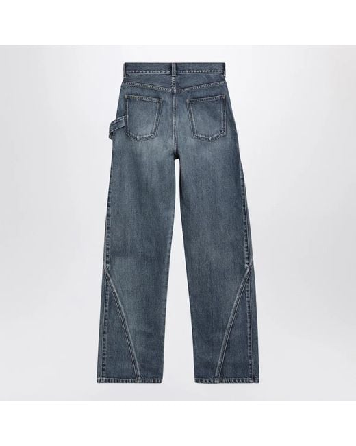 J.W. Anderson Blue Jw Anderson Workwear Twisted Mid Cotton Jeans