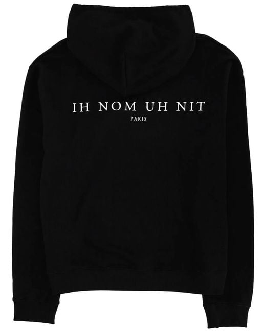 Ih Nom Uh Nit Black Sweatshirt With Print for men