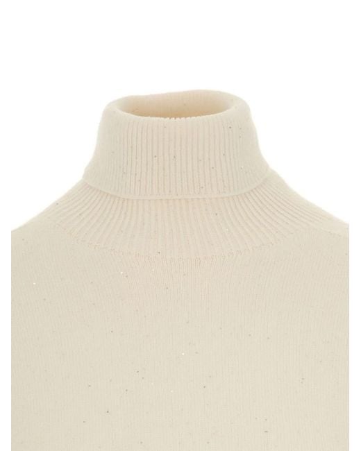 Liu Jo White Roll Neck Sweater