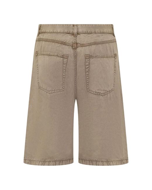DIESEL Gray Tonal Stitching Viscose Shorts