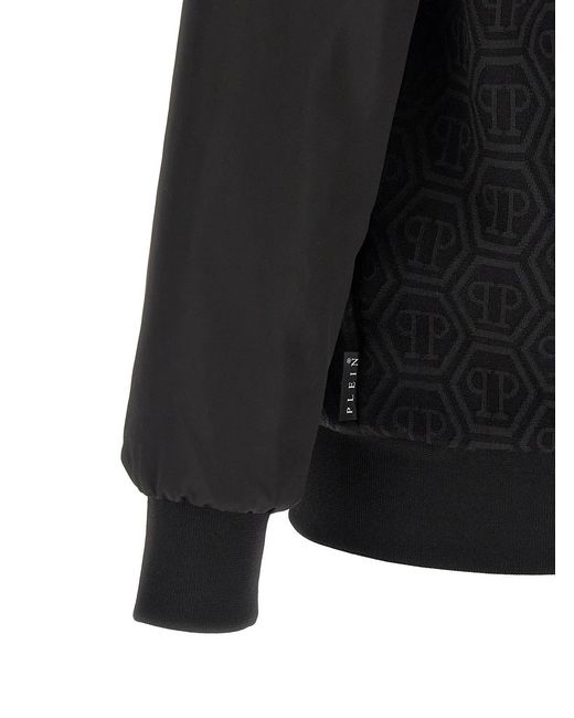 Philipp Plein Black Monogram Sweatshirt for men