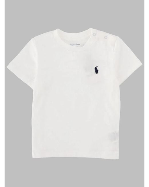 Polo Ralph Lauren White T-Shirt Con Logo