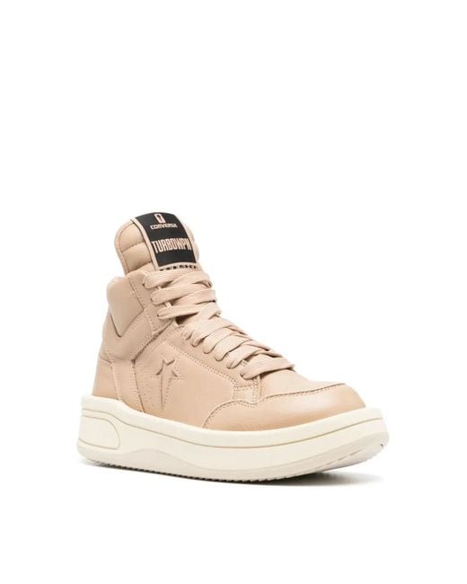 Rick Owens Natural Converse Turbowpn Mid Sneakers