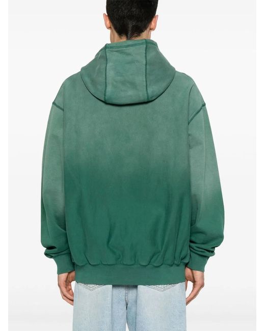 BBCICECREAM Green Logo Oversized Hoodie for men