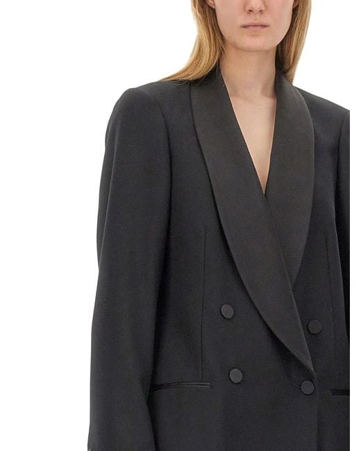 Dries Van Noten Black Doublebreasted Jacket