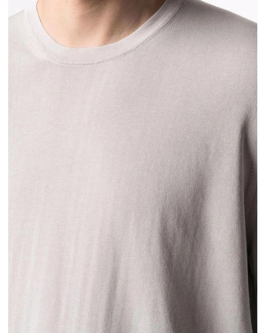 Drumohr Gray Cotton Crew Neck Sweater for men