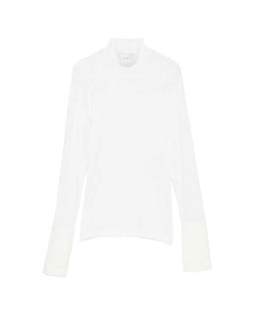 Alysi White Turtle-Neck Sweater