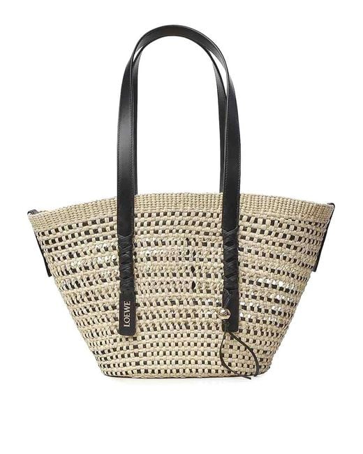 Loewe Natural Medium Braid Basket Bag