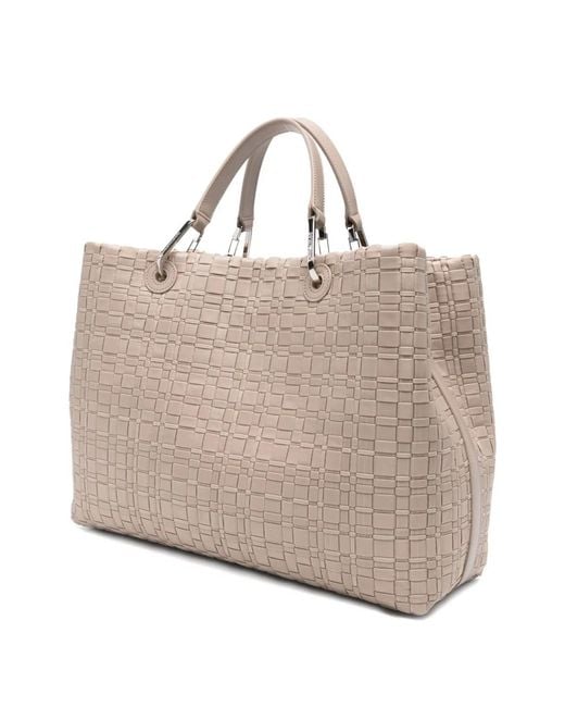 Emporio Armani Natural Myea Medium Shopping Bag