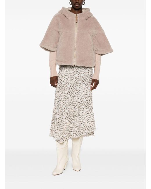 Max Mara Natural Alpaca Wool Silk Jacket
