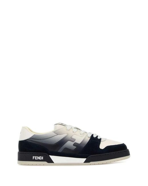 Fendi White Match Sneaker for men