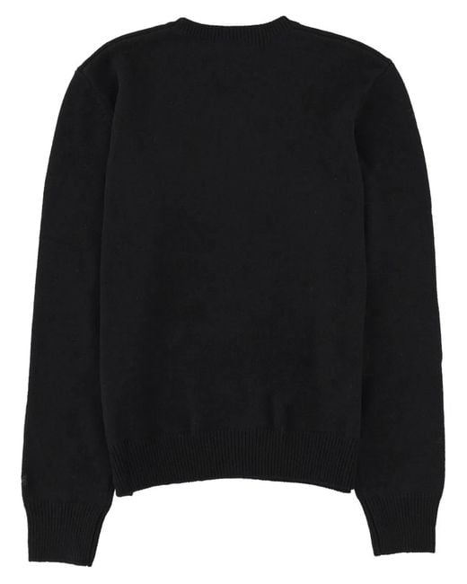 Mc2 Saint Barth Black "New Queen" Jersey With Embroidery