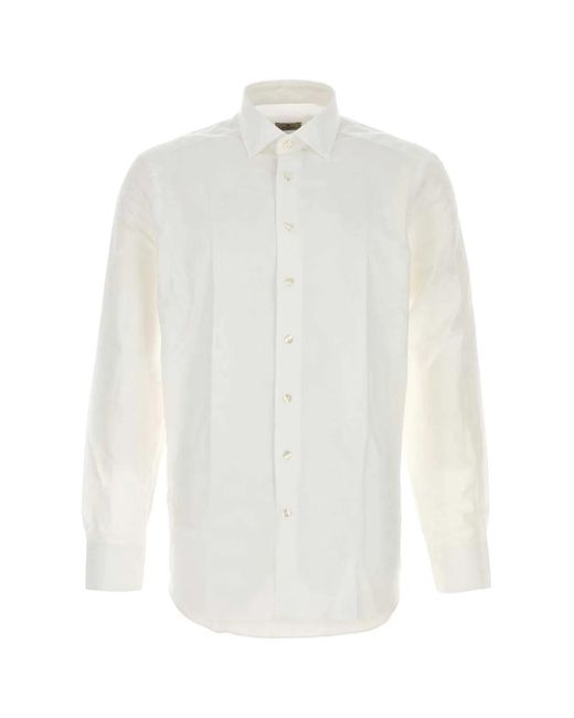 Etro White Jacquard Shirt for men