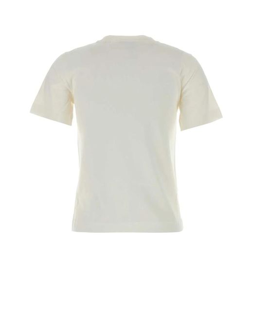 Burberry White Cotton T-Shirt