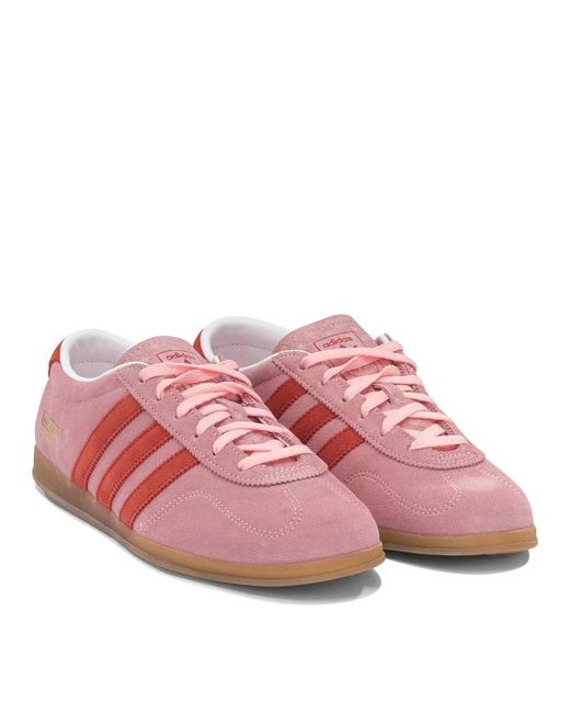 Adidas Originals Pink Gazelle Lo Pro Suede Rubber Sneakers