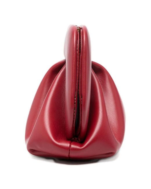 THEMOIRÈ Red Bios Small Vegan Leather Clutch