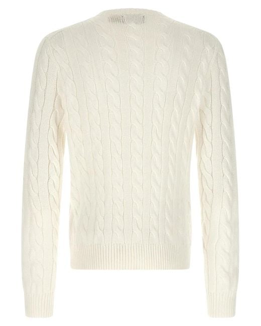 Polo Ralph Lauren White 'Driver' Sweater for men