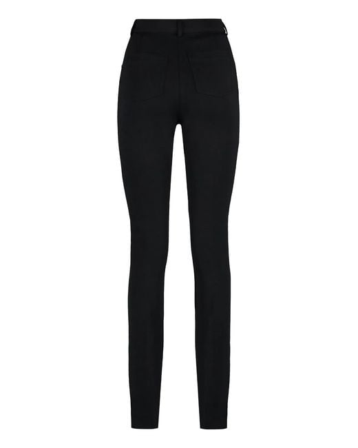 Max Mara Black Teti Virgin Wool Trousers