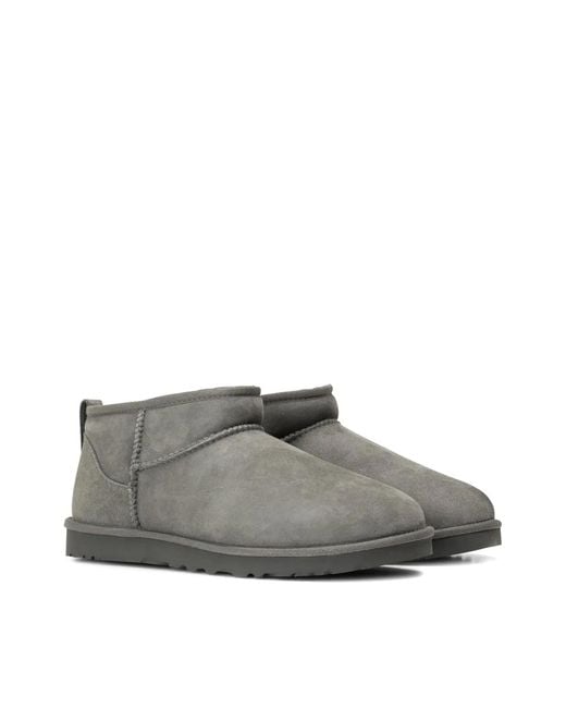 Ugg Gray Classic Ultra Mini Boots for men