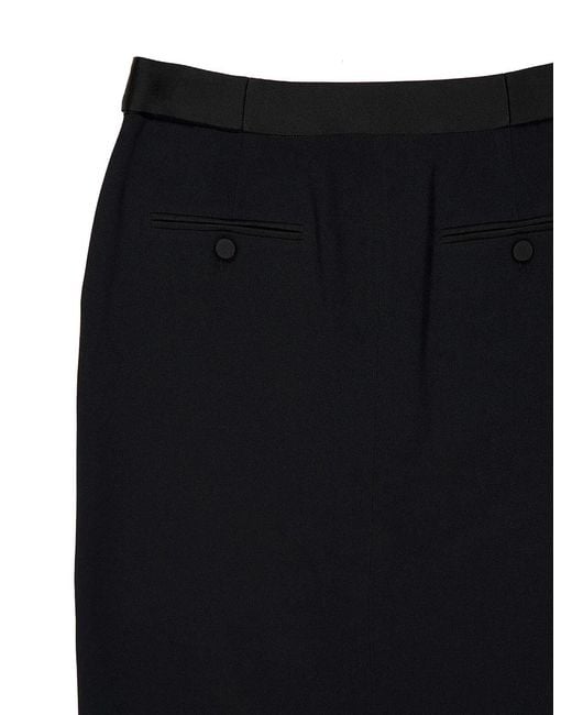 Tom Ford Black Pencil Skirt Below The Knee