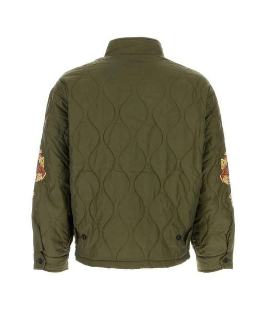 Barracuda Green Army Nylon Jacket for men