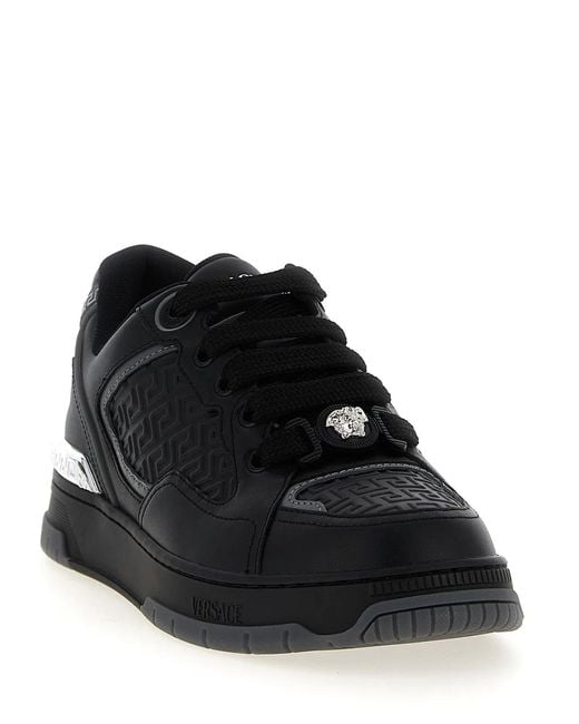 Versace Black 'Biggie Basket' Sneakers for men