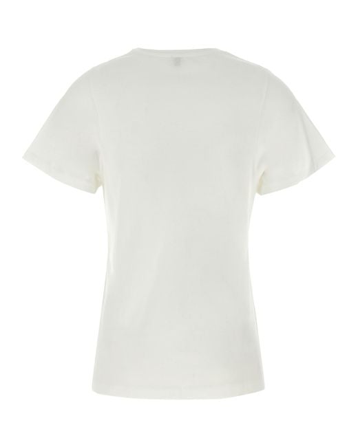Totême White 'Curved Seam' T-Shirt