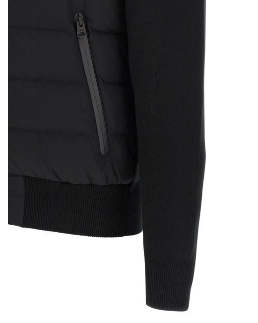 Mackage Black Nylon Cardigan for men