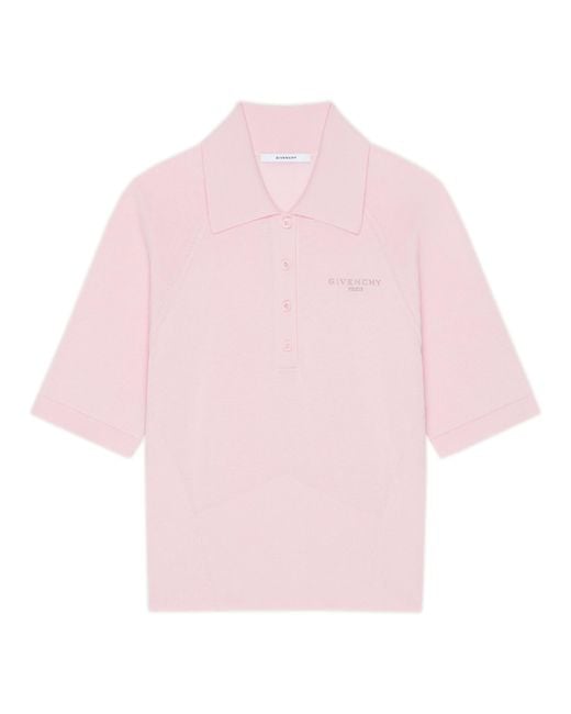 Givenchy Pink Logo Polo Shirt