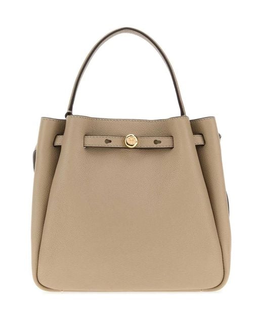 Tory Burch Natural Romy Bucket Handbag
