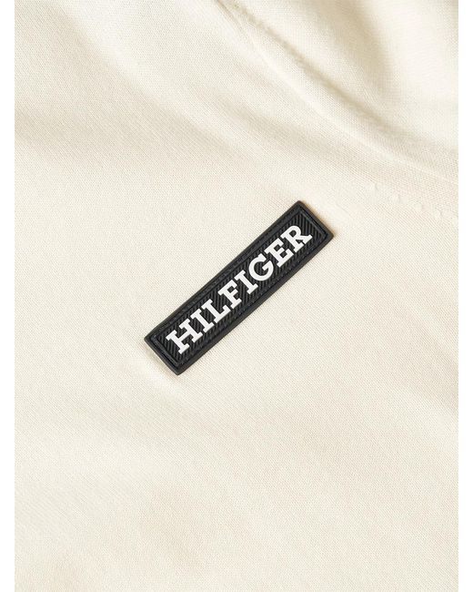 Tommy Hilfiger Natural Global Stripe Pullover With Logo for men